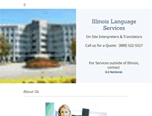 Tablet Screenshot of illinoislanguageservices.com